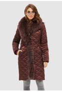 Winter Raincoat Mila Nova K-118 Bordeaux