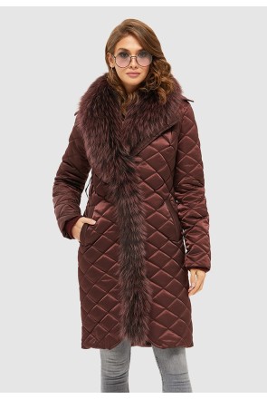 Winter Raincoat Mila Nova K-118 Bordeaux