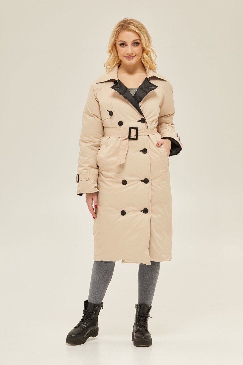 Winter Raincoat Mila Nova PV-132 beige