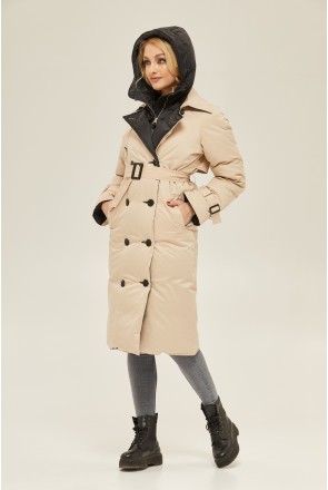 Winter Raincoat Mila Nova PV-132 beige