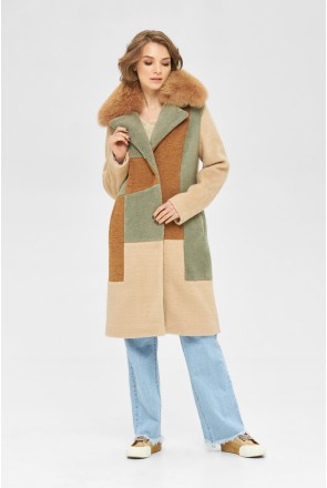 Winter Coat Mila Nova PV-104 beige