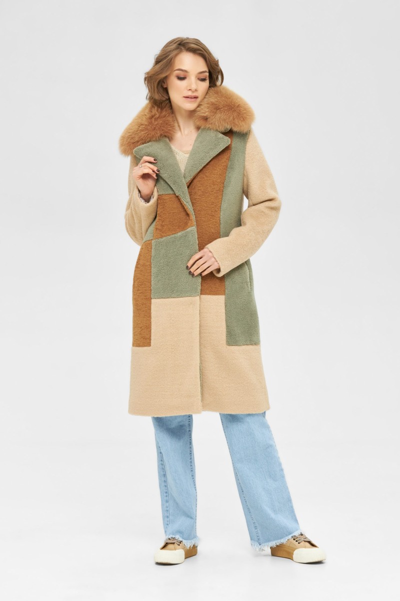 Winter Coat Mila Nova PV-104 beige