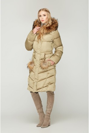 Winter down Jacket Mila Nova K-49 oliva