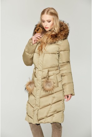 Winter down Jacket Mila Nova K-49 oliva