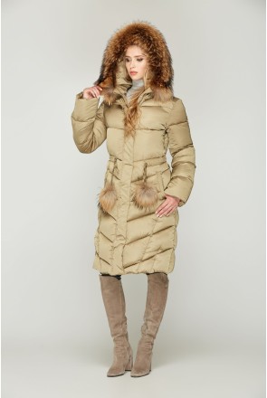 Winter down Jacket Mila Nova K-49 oliva