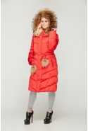 Winter down Jacket Mila Nova K-49 red